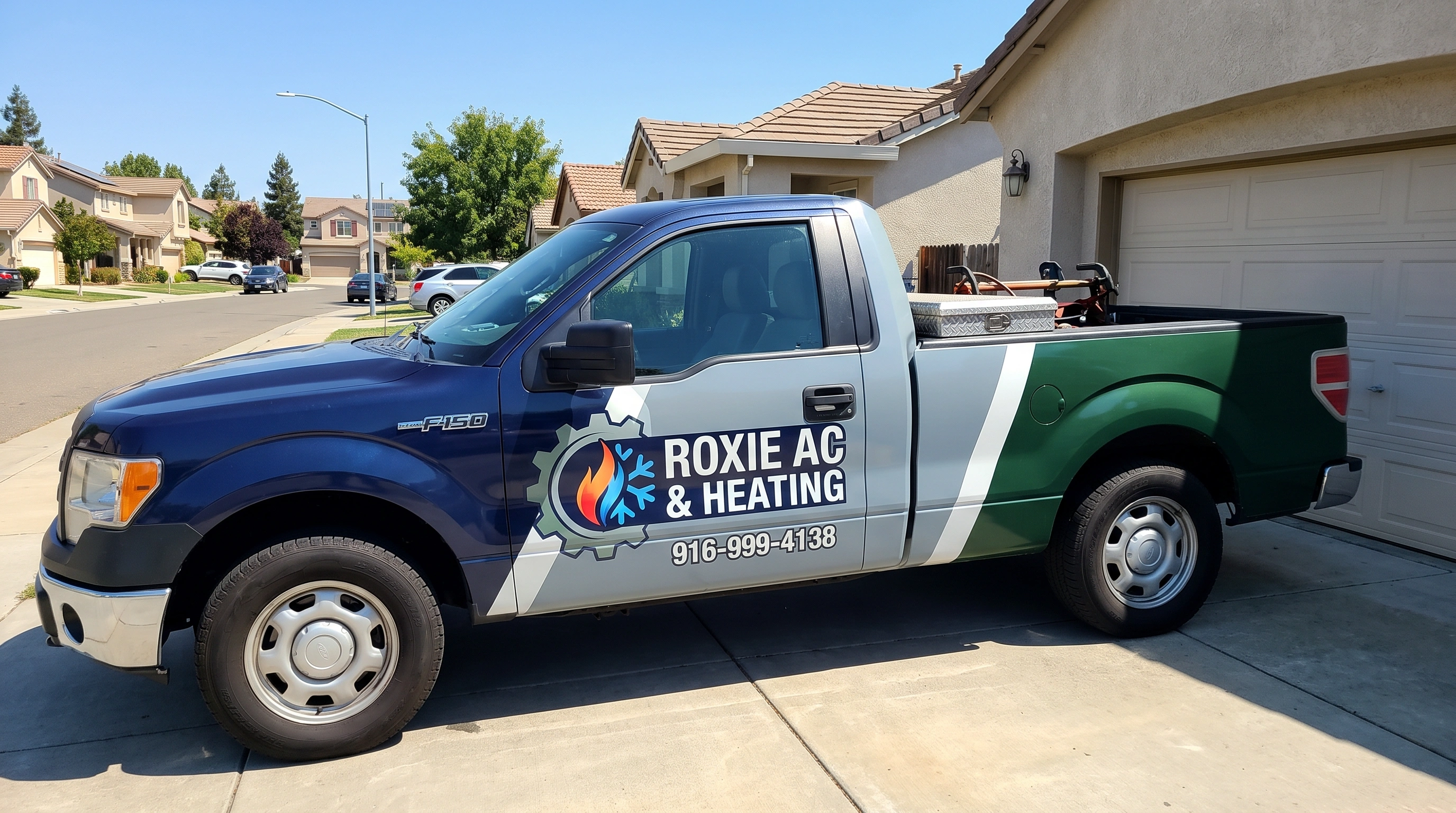 HVAC technician servicing an air conditioning unit in Sacramento